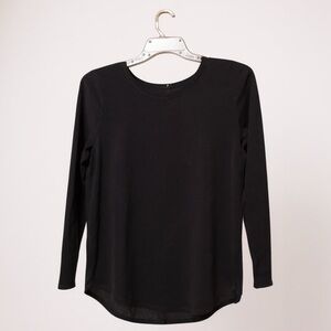Athleta Classic Black Long Sleeve Top